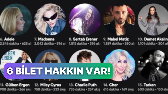 Seçtiğin Konser Biletlerine Göre Kişiliğini Analiz Ediyoruz!