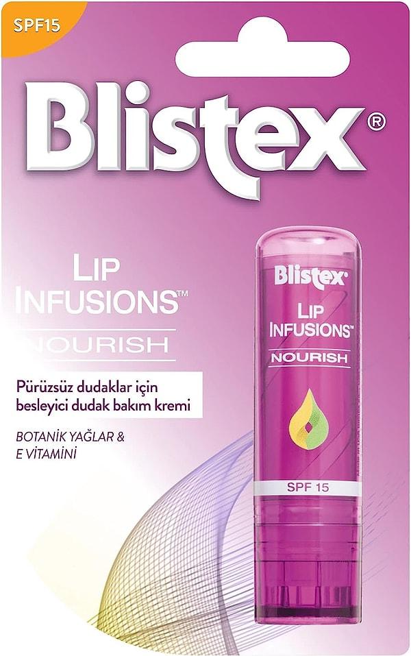 11. Pürüzsüz dudaklar için Spf15 korumalı Blistex dudak bakım kremi.