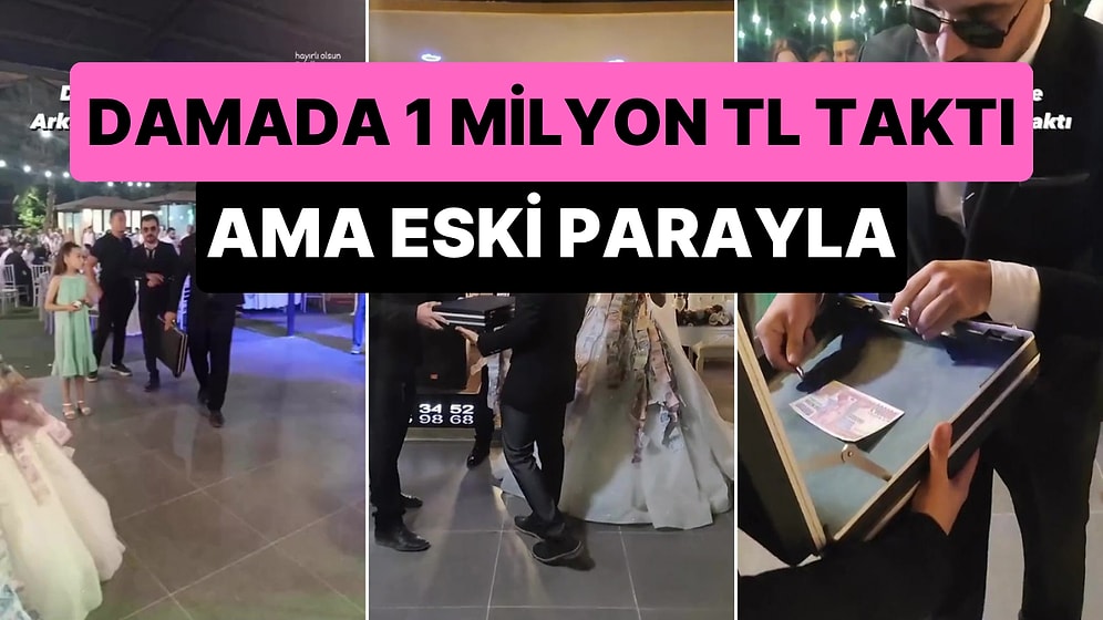 Denizli'de Damadın Arkadaşları, Damada 1 Milyon TL Taktı: Ama Eski Parayla