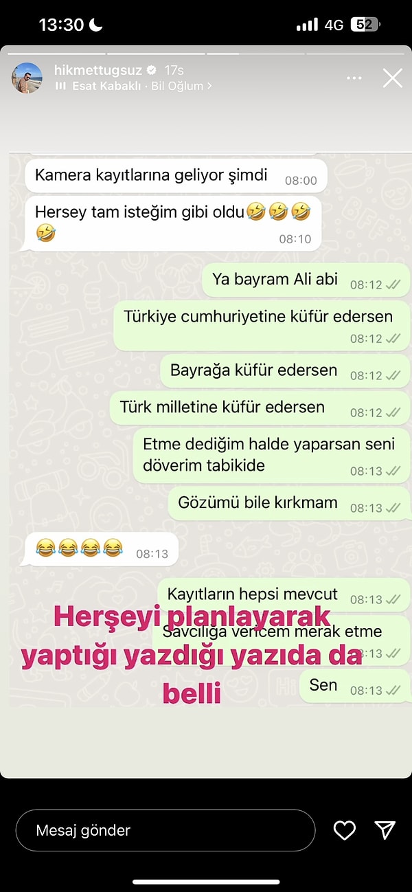 Bu konuşmalar da olayın ardından yaşanmış 👇