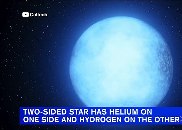 Yakından bakıldığında yıldızın her iki tarafının da mavimsi renkte ve benzer parlaklıkta olduğu, ancak helyum tarafının bizim güneşimiz gibi grenli, yamalı bir görünüme sahip olduğu, hidrojen tarafının ise pürüzsüz göründüğü anlaşılmaktadır.
