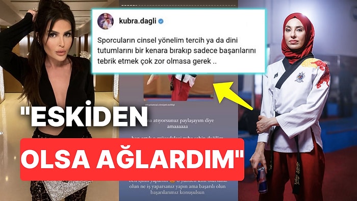 Milli Tekvandocu Kübra Dağlı'nın "Cinsel Yönelim" Paylaşımını Alıntılayan Selin Ciğerci'den Tokat Gibi Sözler