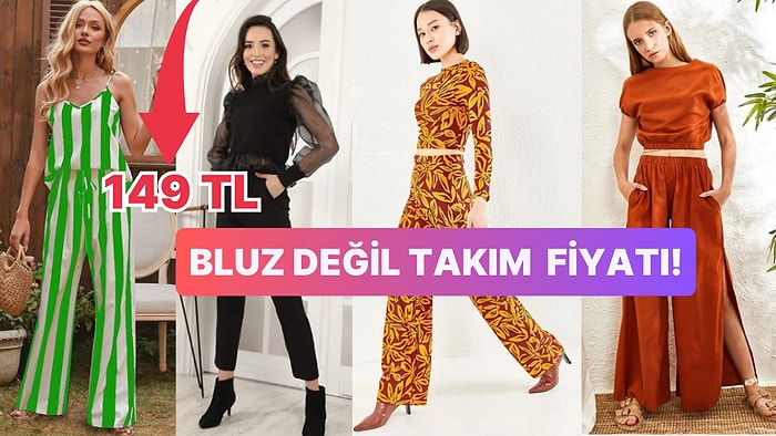 Ortama Girdiğiniz Anda Tüm Gözleri Üzerinize Çevirmeyi Sağlayacak Pantolon Bluz Takımları