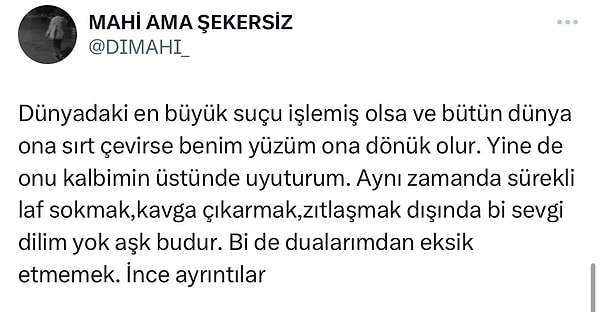 "Dünyadaki en büyük suçu işlemiş olsa ve bütün dünya ona sırt çevirse benim yüzüm ona dönük olur." Kalbimiz eridi...