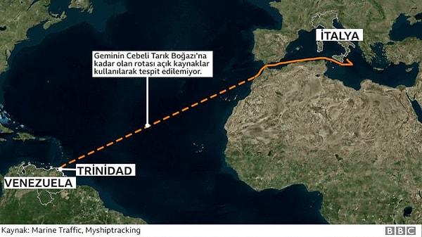 BBC’de yer alan habere göre; polisin açıklamasında ticari geminin kalkış ve varış limanları belirtilmezken, BBC’nin sorularını yanıtlayan Albay Gianluca Angelini, geminin nihai varış noktasının Türkiye olarak göründüğünü söyledi.
