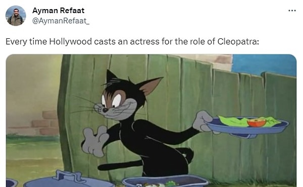 "Hollywood, Kleopatra için role birini seçerken."