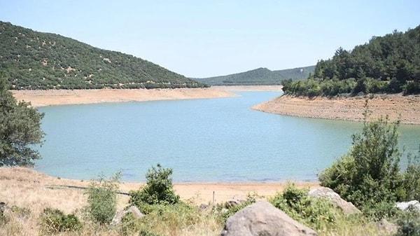 Yaklaşık 65 bin nüfuslu Keşan'a içme suyu sağlayan ve 56 milyon metreküp kapasiteli barajın doluluk oranı kuraklık nedeniyle 4 milyon metreküpe kadar düştü.