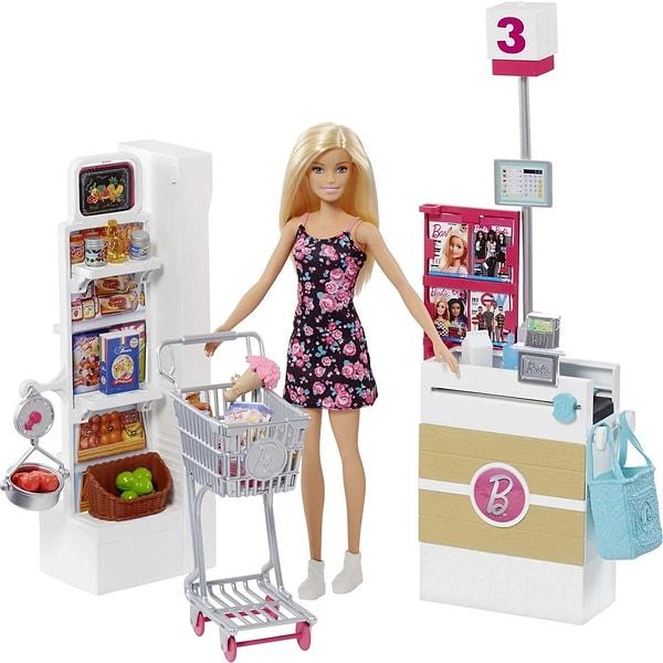 9. Barbie Süpermarkette Oyun Seti.