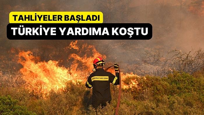 Rodos Adası'nda Kâbus! 79 Farklı Noktada Yangın: Tahliyeler Başladı
