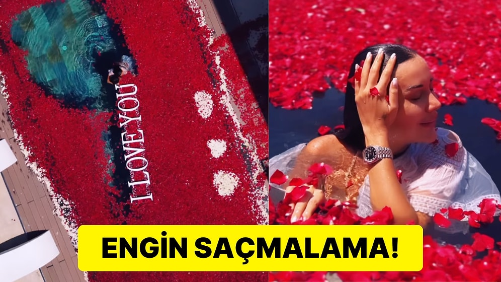Dilan Polat'ın Eşi Engin Polat İçi Gül Dolu Havuzla Karıcığına Kafaları Durduran Bir Sürpriz Yaptı
