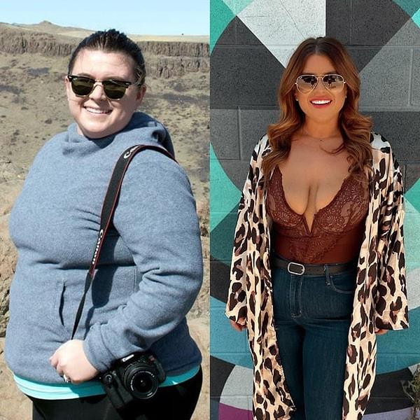 8. "30 kilo, birkaç yıl ve bronzlaştıktan sonra ne kadar da değişmişim."