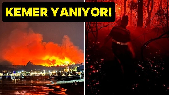 Turizm Cenneti Kemer Yanıyor: Yangın 3,5 KM İlerledi