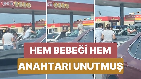 Babasının 40 Derece Sıcakta Arabada Bıraktığı Bebek Arabanın Camları Kırılarak Kurtarıldı