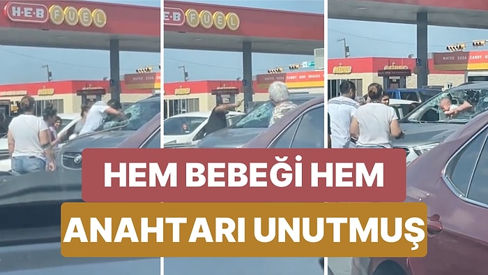 Babasının 40 Derece Sıcakta Arabada Bıraktığı Bebek Arabanın Camları Kırılarak Kurtarıldı