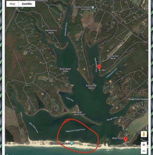 Bununla birlikte Obama'nın şefinin boğulduğu Edgartown Great Pond'un ortalama derinliğinin 1 - 1.5 metre olduğu belirtilirken cansız bedeninin 100 metre açıkta ve 2.5 metre derinlikte bulunduğu eklendi.