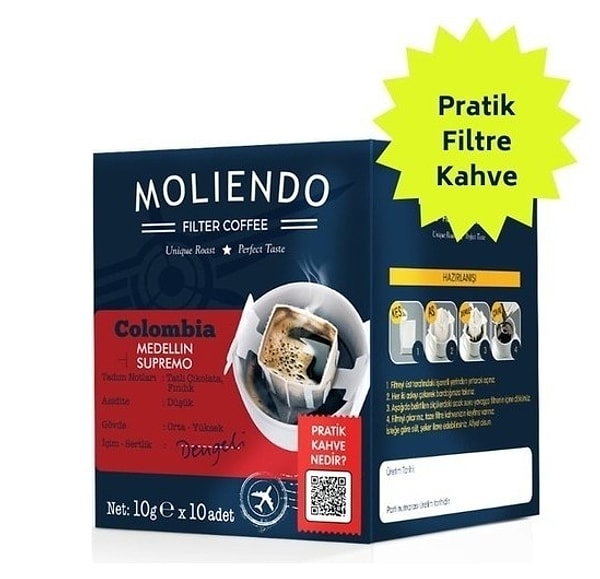 3. Moliendo Colombia Medellin Supremo Pratik Filtre Kahve