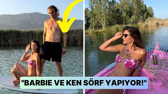 Barbie Akımına Sörf Yaparken Katılan Berrak Tüzünataç Herkesi Büyüledi!