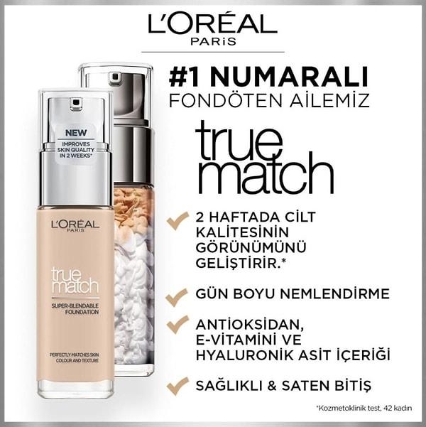 11. L'Oréal Paris True Match Bakım Yapan Fondöten 1R ROSE IVORY