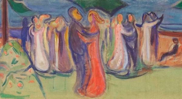 9. Bazı şeyler kayboldukları için değil, hayatta kalmaları için gizlenir. "Dance on the Beach" adlı tablo için durum buydu. Eser, 1906'da "The Scream"in arkasındaki sanatçı Edvard Munch tarafından yaratıldı.