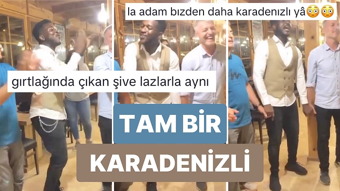 Karadeniz Müziği Eşliğinde Horon Oynayan Afrikalı Gencin Videosu Viral Oldu
