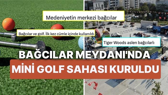 Bağcılar Meydanı'nda Kurulan Mini Golf Sahası Sosyal Medyada Gündem Oldu!
