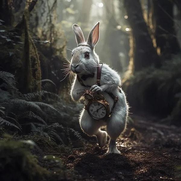 5. Beyaz tavşanı takip et...