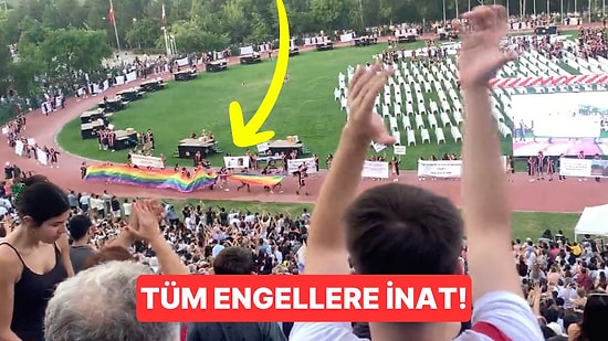 ODTÜ Mezuniyetinde Tüm Engellemelere Rağmen Dev LGBTİ+ Bayrağı Açıldı!