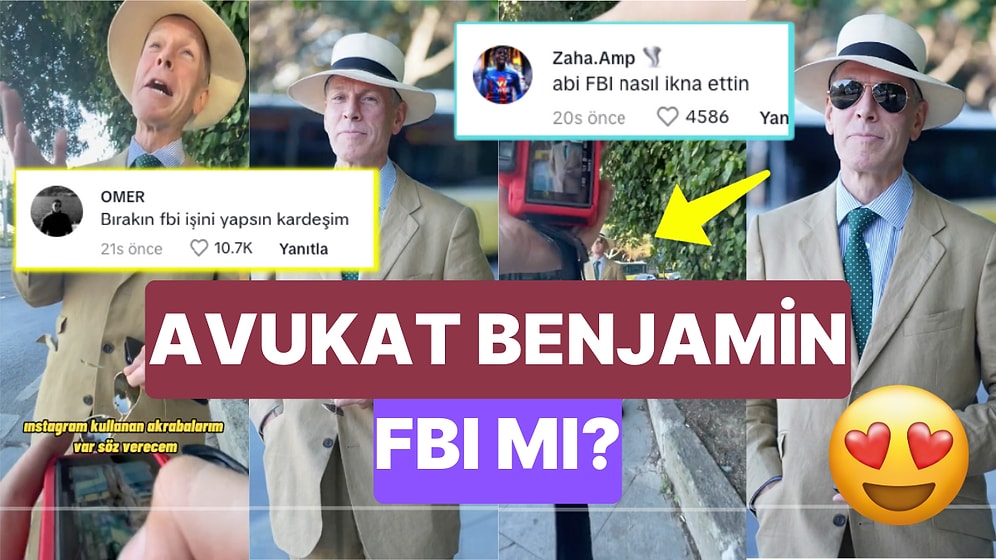 Sokak Fotoğrafçısının Denk Geldiği Yabancı Avukat Benjamin'in FBI Olduğunu Düşünen Kullanıcılar