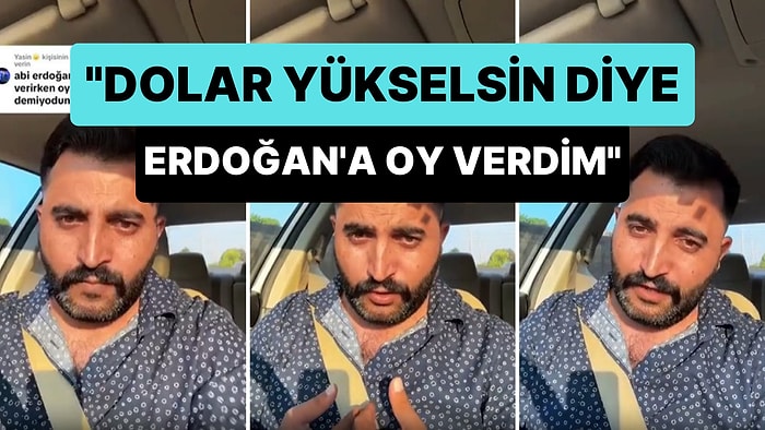 'Erdoğan'a Oy Verdim' Diyen Gurbetçi: 'Dolar Yükselsin Diye Oy Verdim'