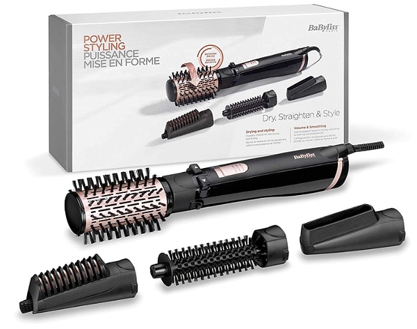 2. Babyliss Hair Rot 1000W Döner Fırçalı Hava Üflemeli Saç Şekillendirici