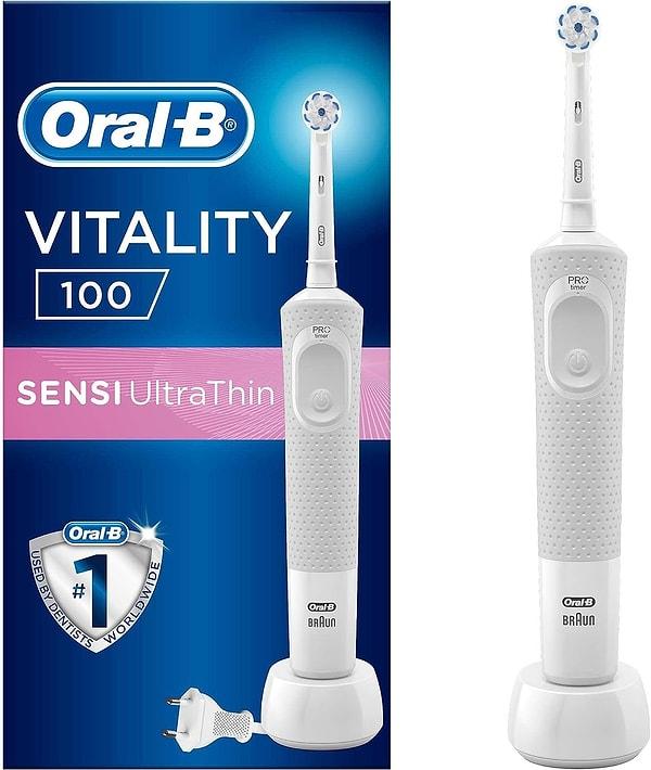 1. Oral-B D100 Vitality Sensi Ultra Thin Şarjlı Diş Fırçası