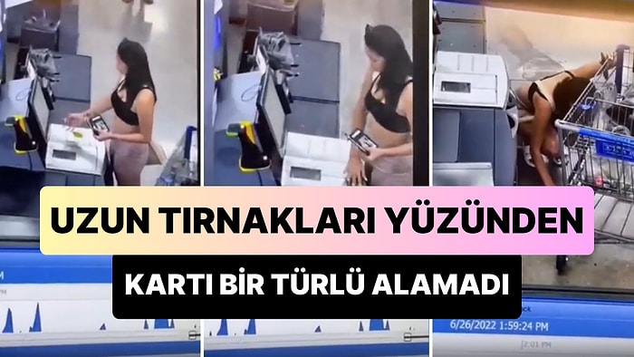 Uzun Tırnakları Nedeniyle Yere Düşürdüğü Kredi Kartını Bir Türlü Alamayan Kadın