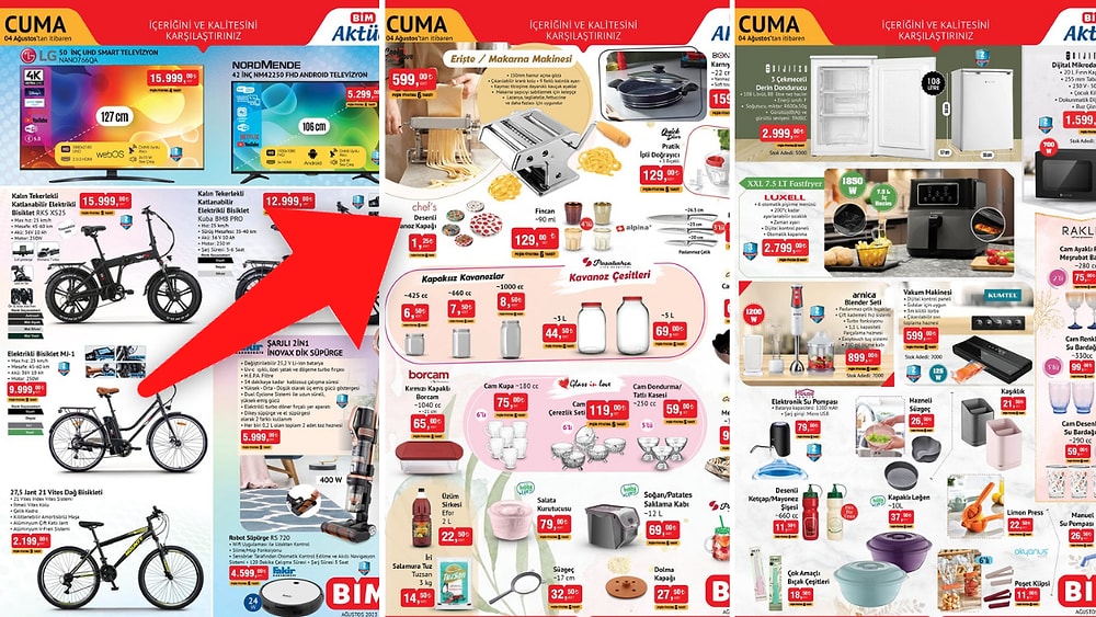 BİM'e Dikey Süpürge Geliyor! 1 - 4 Ağustos 2023 BİM Aktüel Ürünler İndirim Kataloğu