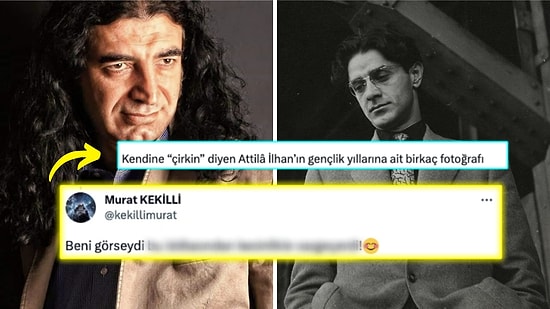 Murat Kekilli Kendine Çirkin Diyen Attila İlhan'ın Gençlik Fotoğraflarını Görünce 'Buruk' Cevabıyla Güldürdü