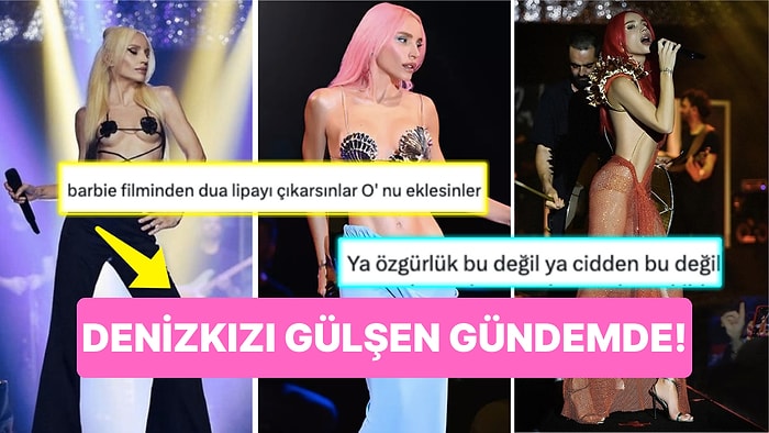 İzmir Konserinde Denizkızı Olan Gülşen Geceye Kıyafetiyle Damga Vurdu