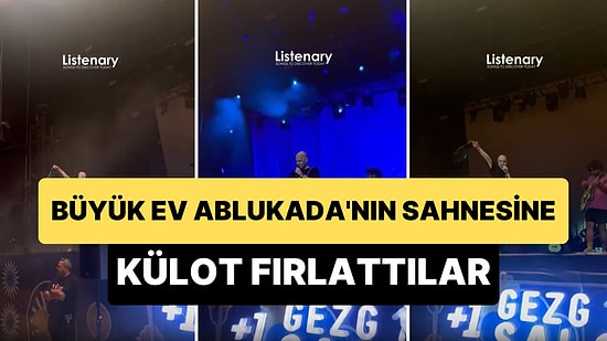 Büyük Ev Ablukada'nın Konserinde Sahneye Külot Fırlatıldı