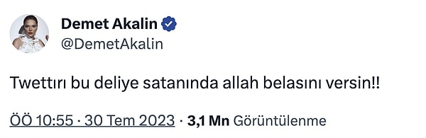 Sitenin gediklilerinden Demet Akalın bile isyanlarda!