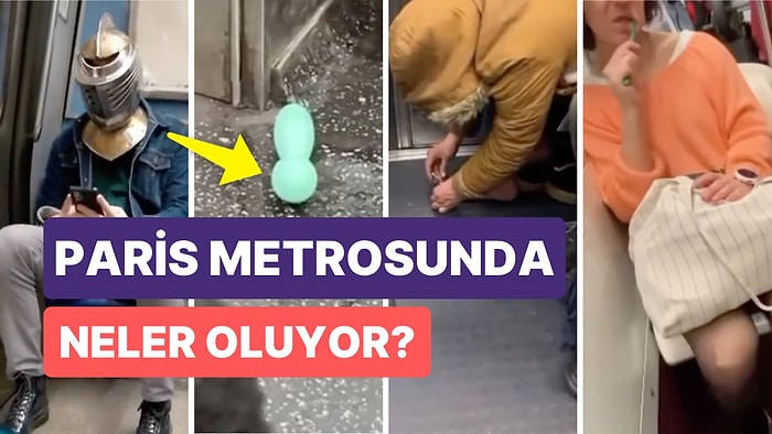 Diş Fırçalayandan, Traş Olana Hatta Titreyen Cinsel Oyuncağa: Paris Metrosundan Bir Acayip Görüntüler