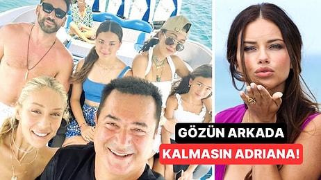 Acun Ilıcalı, Türkiye'ye Tatile Gelen Adriana Lima'nın Kızlarını Ağırladı!