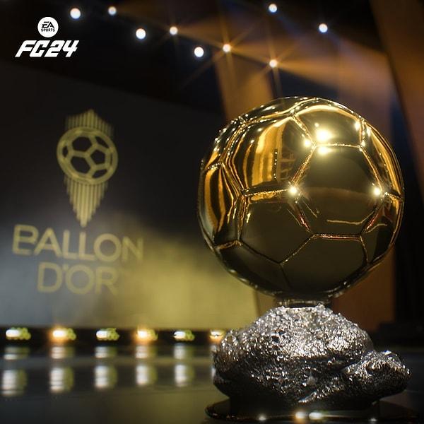 EA Sports FC 24 ile birlikte ilk kez kavuşacağımız yeniliklerden biri de futbolun en prestijli ödülü kabul edilen Ballon d'Or töreni olacak.