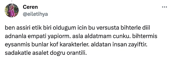 Hep Bihter'in ne kadar sevdiğinden, ne kadar aşık ve çaresiz olduğundan ve hatta bu uğurda kendini öldürdüğünden bahsettik. Peki ya kalanlar?