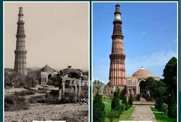 9. Delhi, Kutub Minar (1940 - 2018)