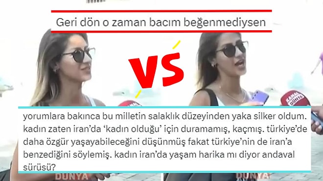 'İran'dan Kaçtım, Burası da İran Gibi Oldu' Diyen Kadın Sosyal Medyayı İkiye Böldü