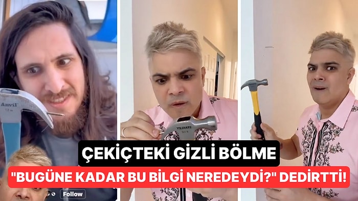 Çekiçteki Gizli Bölme ile Hayatları Kolaylaştıran Taktiği Gösteren Kullanıcı Herkesi Şaşırttı!