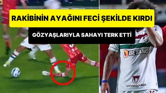 Marcelo Rakibinin Ayağını Feci Şekilde Kırdı, Gözyaşları İçinde Sahayı Terk Etti!