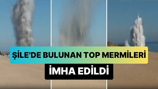 Şile'de Denizde Bulunan Top Mermileri SAS Ekipleri Tarafından İmha Edildi