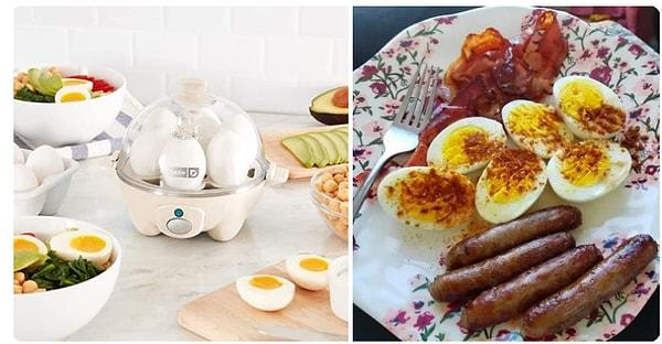 7. Zamanınızı ve suyunuzu tasarruf etmek, artık bir yumurta pişirici aleti ile daha da kolay!