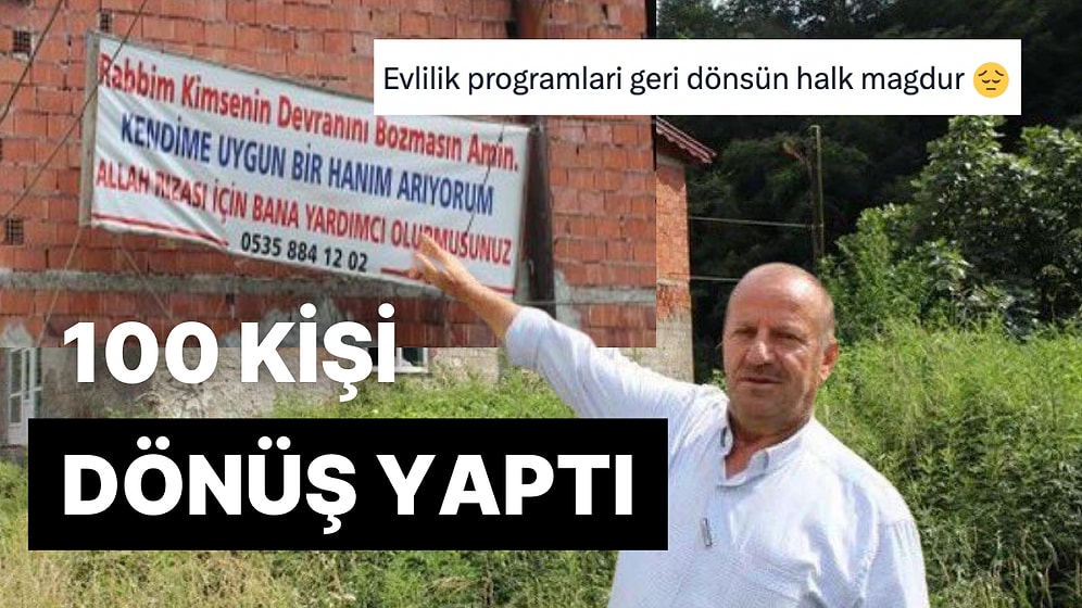 Rize'de Kaybettiği Eşinin Ardından Duvara "Hanım Arıyorum" Pankartı Asan Vatandaşa Gelen Tepkiler