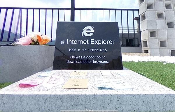 6. Kuzey Kore'deki Internet Explorer mezarı 😂