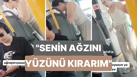 Şoför Öğrenci Akbili ile Otobüse Binen Kadına Öğrenci Kimliği Sorunca Ortalık Karıştı